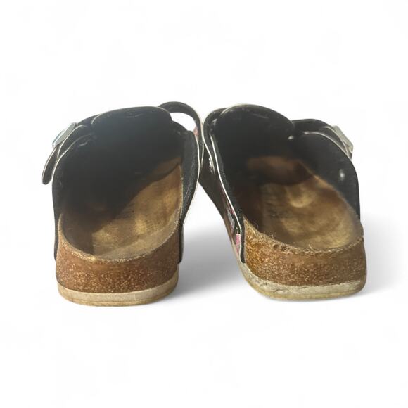 Birkenstock Kay SL Flower Blooming Roses Black Sandals Slides Sz 42 L US 10.5 - Picture 7 of 8